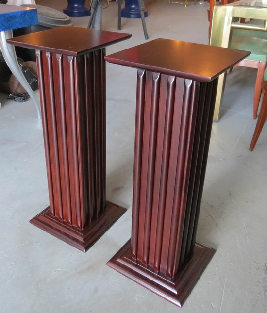 Pair of American Art Deco Pedestals